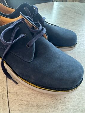 Hubbard Men's Navy Suede Slip-On Loafers